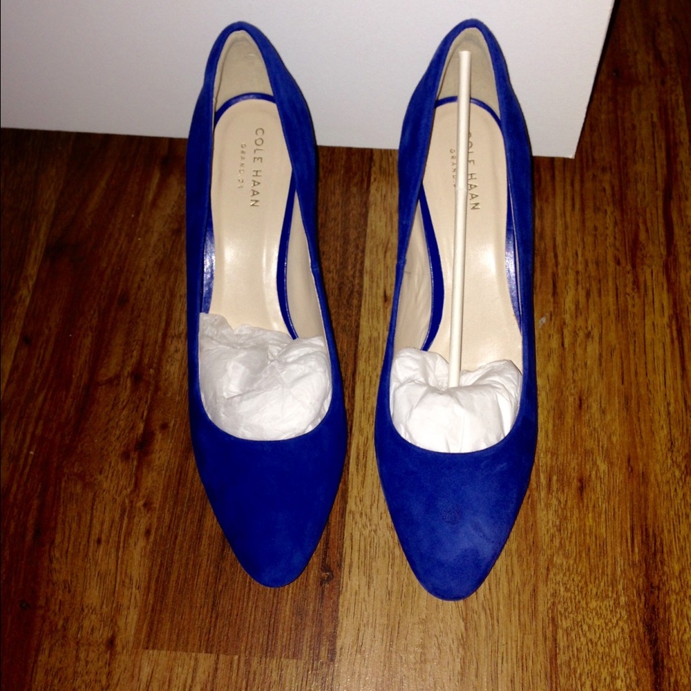Cole haan suede heels
